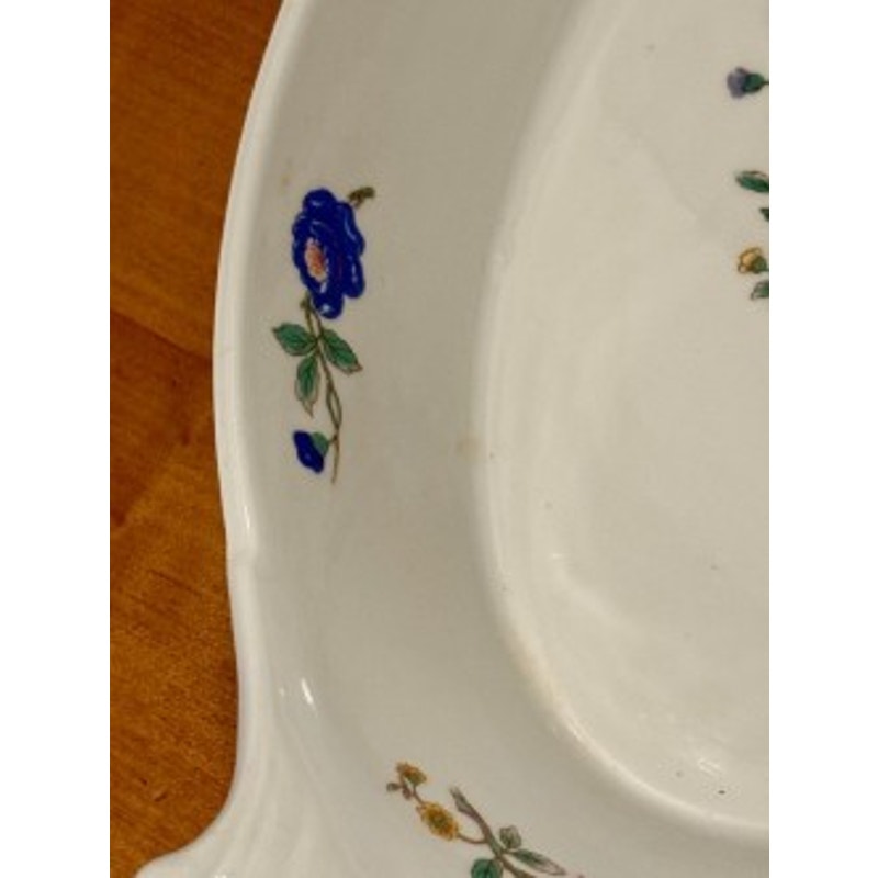 BIA Cordon Bleu France Oval Serving Platter Bird Floral Chinoiserie Dish