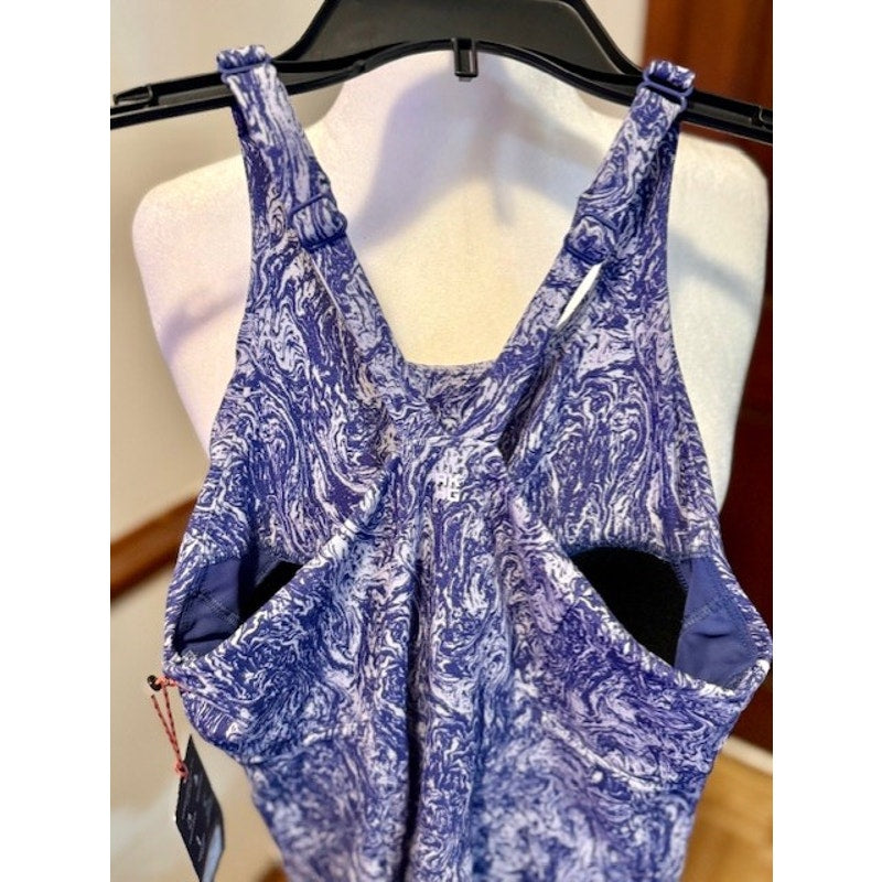 AKHG Alaskan Hardgear Trail Tech Flow Dress Blue Print Size 6 NWT