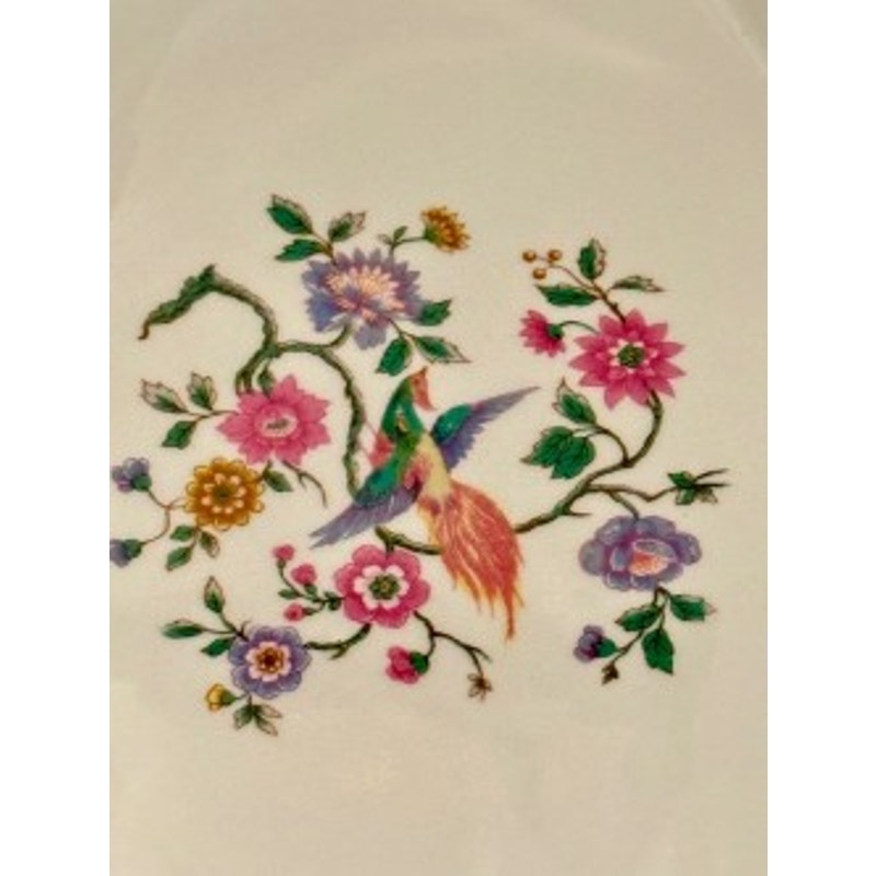 BIA Cordon Bleu France Oval Serving Platter Bird Floral Chinoiserie Dish
