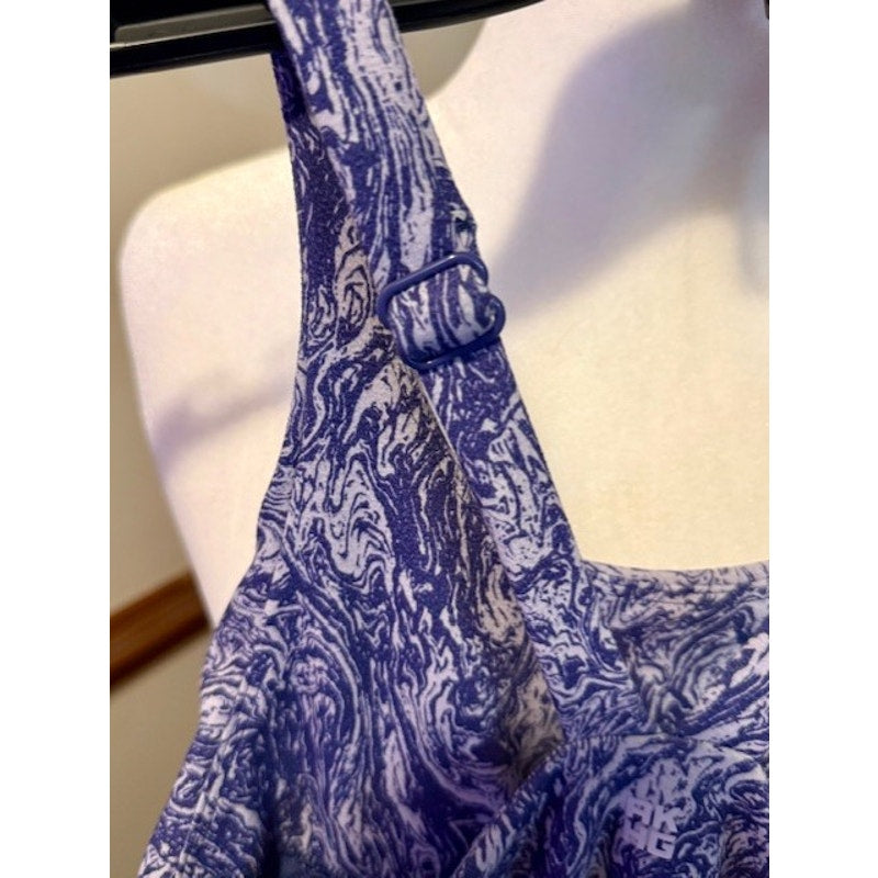 AKHG Alaskan Hardgear Trail Tech Flow Dress Blue Print Size 6 NWT
