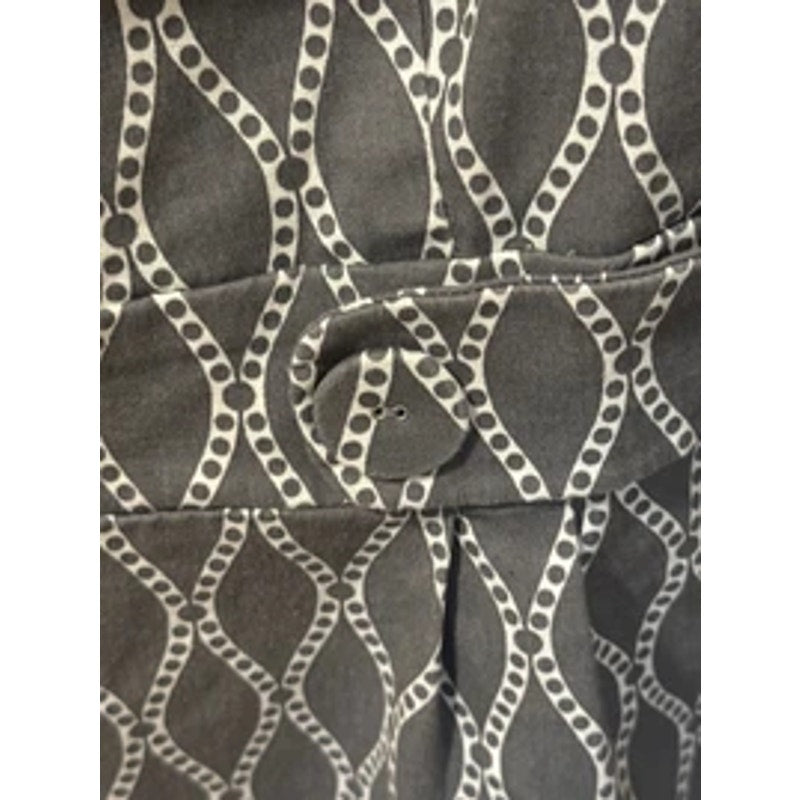 Robbie Bee Gray & White Printed Sheath Dress – Size 10